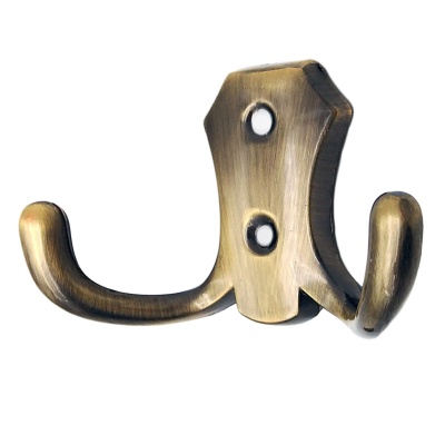 Крючок 2-х рожковый бронза К  (002-000999)